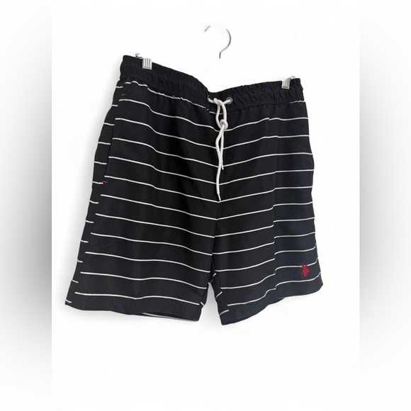 U.S. Polo Assn. Other - U.S. Polo Assn. black striped swim shorts Size M